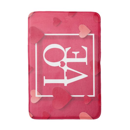 Liefde en hart badmat (Voorkant Verticaal)