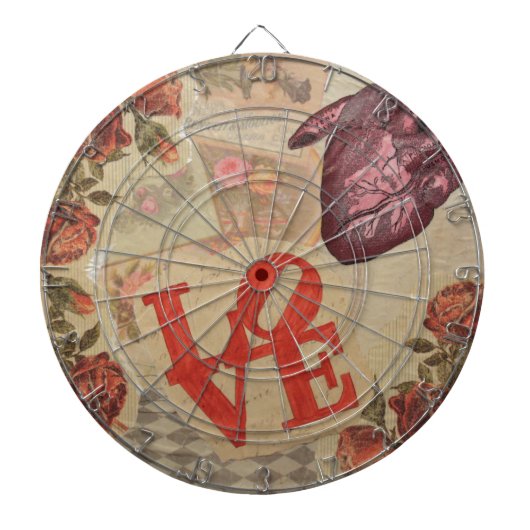 Liefde en hart dartbord (Voorkant)