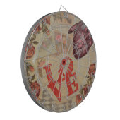 Liefde en hart dartbord (Voorkant Links)