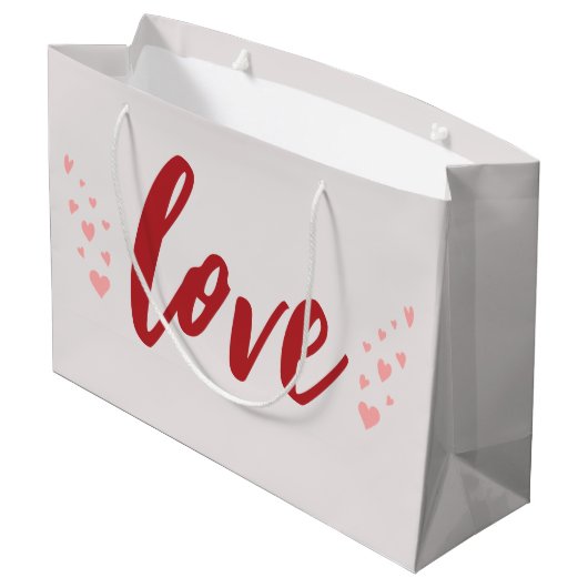 Liefde en hart groot cadeauzakje (Achterkant Gekanteld)