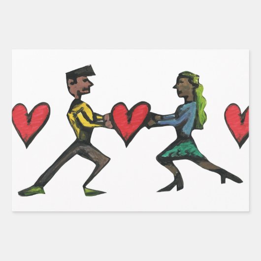 Liefde en hart inpakpapier vel (Voorkant 2)