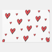 Liefde en hart inpakpapier vel (Voorkant)