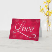 Liefde en hart kaart (Gele Bloem)