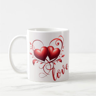 Liefde en hart koffiemok