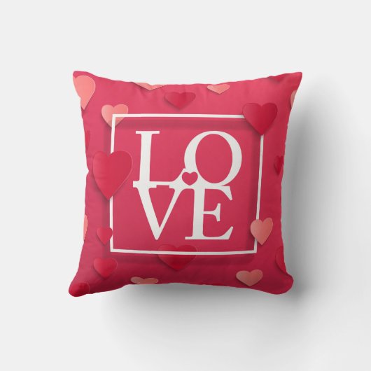 Liefde en hart kussen (Achterkant)