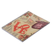 Liefde en hart notitieboek (Linkerzijde)