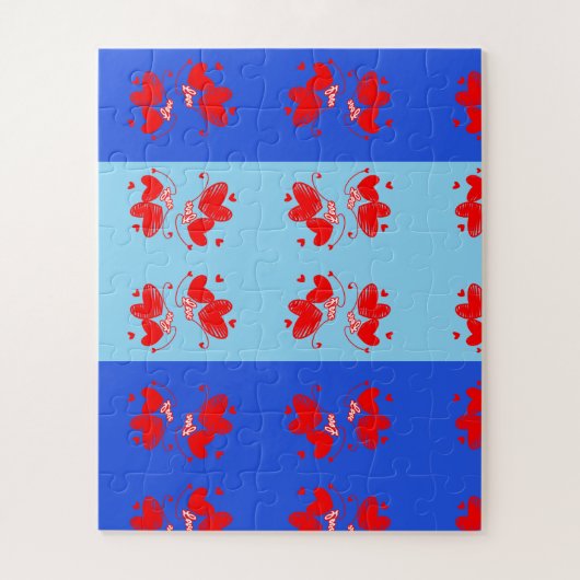 Liefde en Hart Romantisch Ontwerp Legpuzzel (Verticaal)