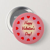 Liefde en hart ronde button 7,6 cm (Voorkant /achterkant)
