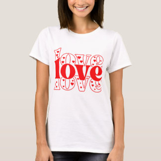 Liefde en hart t-shirt