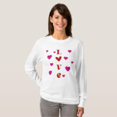 Liefde en hart t-shirt (Voorkant volledig)