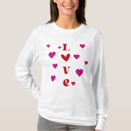 Liefde en hart t-shirt