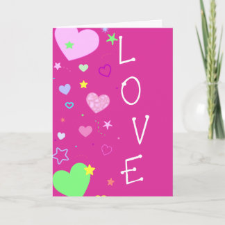 Liefde en Harten Feestdagen Kaart