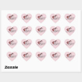 LIEFDE en Harten - Hartvormig Hart Sticker (Vel)