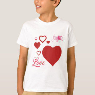 Liefde en harten" of "Valentijnsharten".  T-shirt