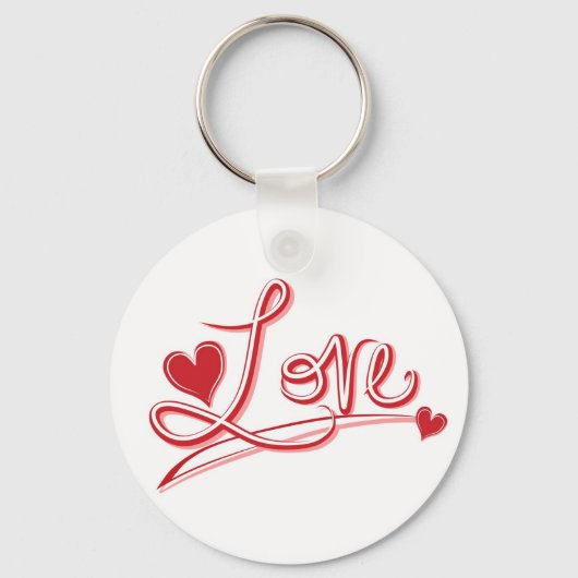 Liefde en harten sleutelhanger (Voorkant)