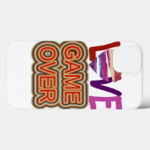 Liefde en hartspel over Case-Mate iPhone case (Achterkant (horizontaal))