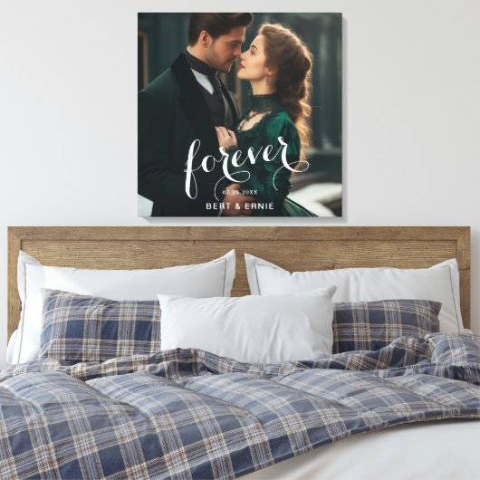 Liefde en Herinnering 24 Inch Vierkant Canvas (Insitu (Slaapkamer))