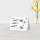 Liefde En Herinnering  Kaart (Gele Bloem)