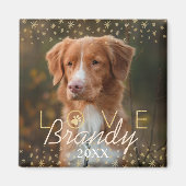 Liefde en herinneringen | Holiday Stars Pet Memori Magneet (Voorkant)