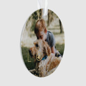 Liefde en herinneringen | Holiday Stars Pet Memori Ornament (voorkant)