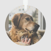 Liefde en herinneringen | Holiday Stars Pet Memori Ornament (achterkant)