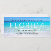 Liefde en het Beach Boarding Pass Wedding RSVP Kaart (Achterkant)