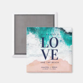 Liefde en het Beach kusthuwelijk Magneet (Voorkant / Achterkant)