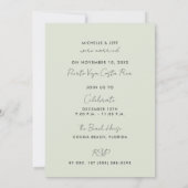 Liefde en het Oerwoud Eloped Wedding Aankondiging (Achterkant)