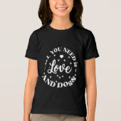 "Liefde en honden" T-shirt met thema (Voorkant)