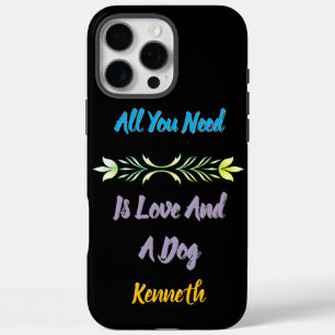 Liefde en hondenvriendschap herinnering iPhone 16 pro max hoesje