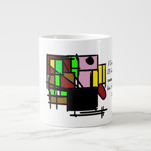 Liefde en hoop grote koffiekop (Voorkant)