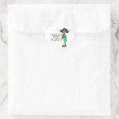 Liefde en Huwelijk Humor Hart Sticker (Tas)
