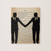 liefde en huwelijk tussen homoseksuelen legpuzzel (Verticaal)