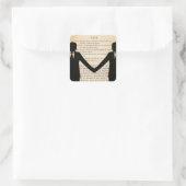  liefde en huwelijk tussen homoseksuelen vierkante sticker (Tas)