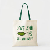 Liefde en Jalapeño zijn alles wat je nodig hebt Tote Bag (Voorkant)