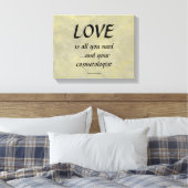 Liefde en je cosmetoloog canvas afdruk (Insitu (Slaapkamer))