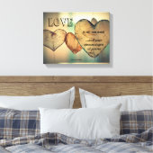 Liefde en je cosmetoloog canvas afdruk (Insitu (Slaapkamer))