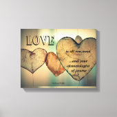 Liefde en je cosmetoloog canvas afdruk (Voorkant)