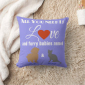 Liefde en je vier baby's kussen (Deken)