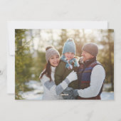 Liefde en Joy Faux Folie 2 Foto Flat Feestdagenkaart (Achterkant)