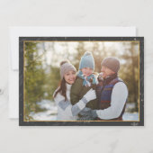 Liefde en Joy Faux Folie 2 Foto Flat Feestdagenkaart (Achterkant)