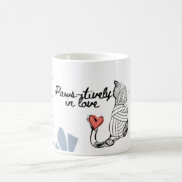 Liefde en kat thema mok thema