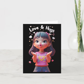 Liefde en knuffels Grappig Uniseks Design voor Man Kaart