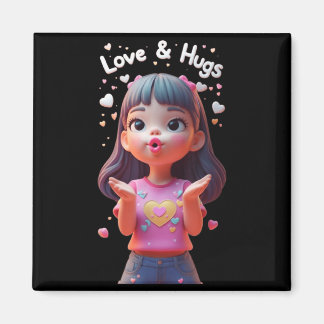 Liefde en knuffels Grappig Uniseks Design voor Man Magneet