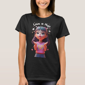 Liefde en knuffels Grappig Uniseks Design voor Man T-shirt
