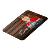 Liefde en knuffels Valentijnsdag foto Overlay Magneet (Linkerzijde)