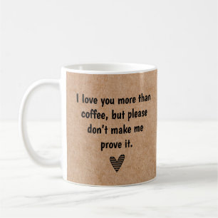 Liefde en koffie, grappig huwelijk citeert Kraft Koffiemok
