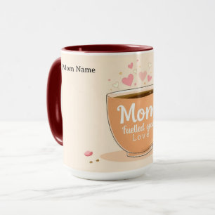 Liefde en koffie voor mama Elegant cadeau Mok