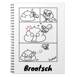 Liefde en koninklijk - Brootsch de PooPoo Notitieboek