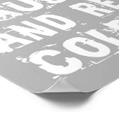 Liefde en koude bier poster (Hoek)